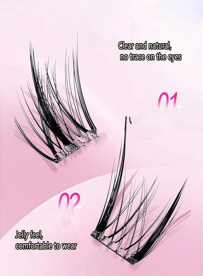 shenghang segmented Self Adhesive Eyelashes Tape（200）, Strong-Hold False Lashes Adhesive Strips Reusable Lash Glue Strip Lash Lasting Lash Buddy (Transparent) - Image 3